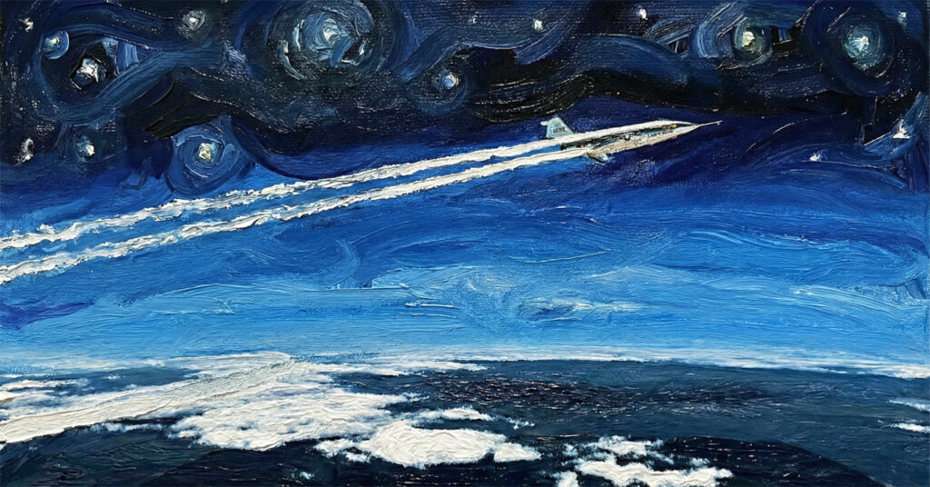 成層圏に達する音速機